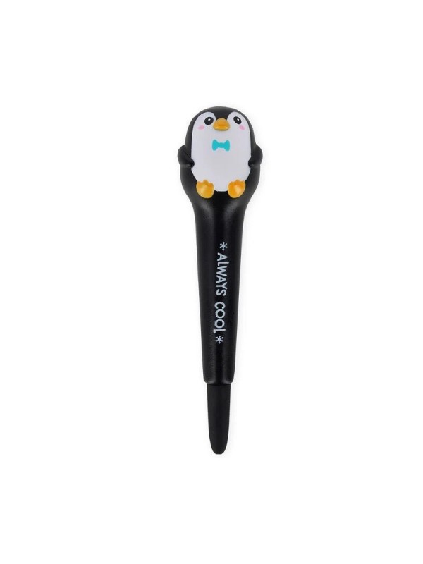 Stylo à encre gel anti-stress pingouin