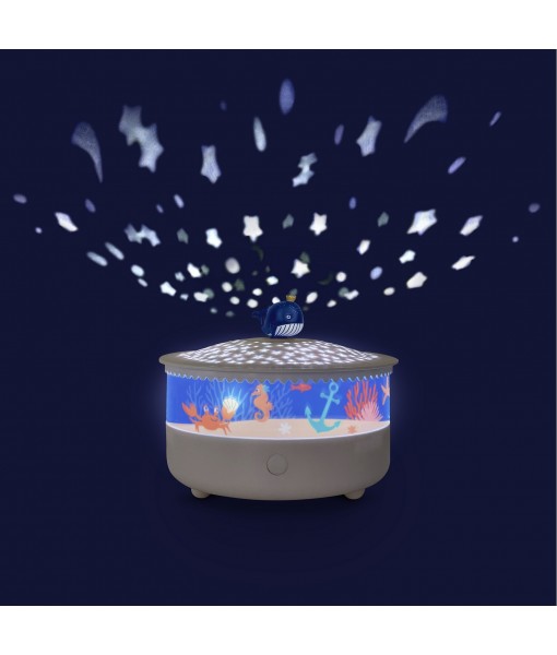 Veilleuse-projecteur d'étoiles musical - Océan