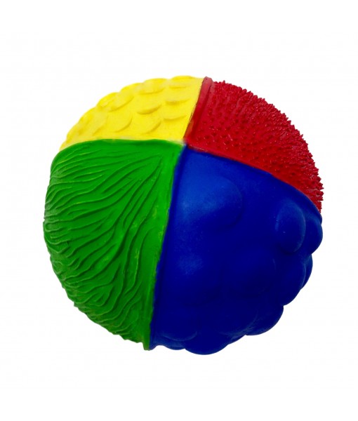 Balle texturée couleurs vives