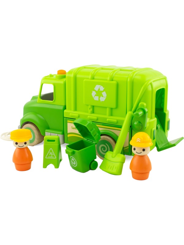 Camion poubelle bois et plastique son et lumière (Routoudou)