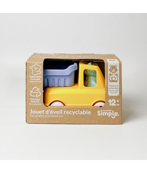 Camion benne jaune