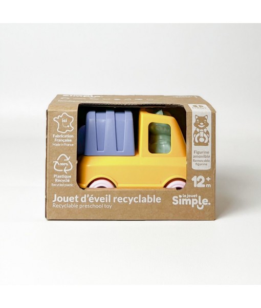 Mon premier camion poubelle jaune