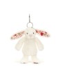 Blossom cream bunny berry bag charm