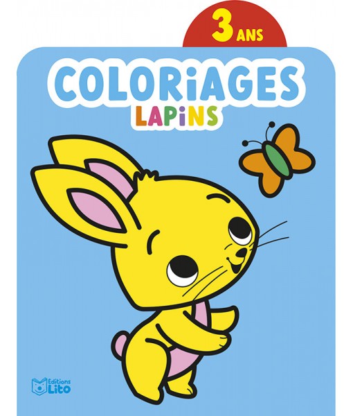 Coloriages lapins 3 ans