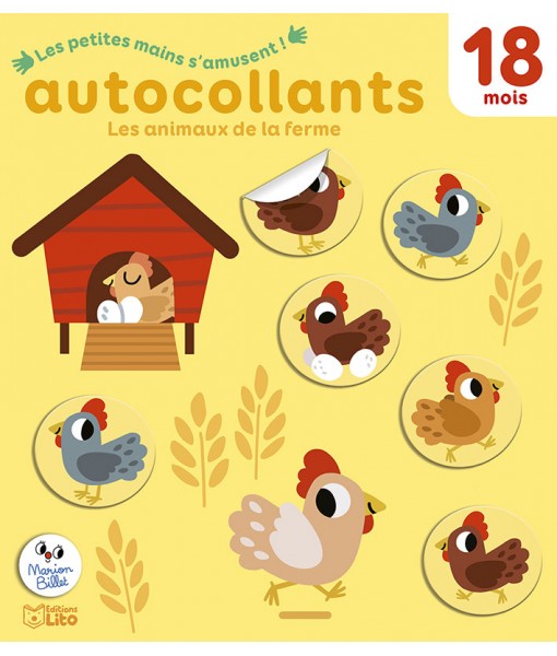 Autocollants Les petites mains s'amusent ! - Les animaux de la ferme
