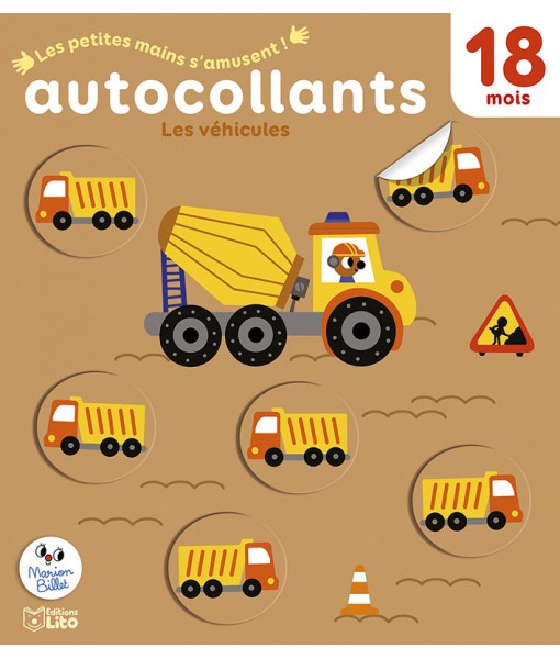 Autocollants Les petites mains s'amusent ! - Les véhicules
