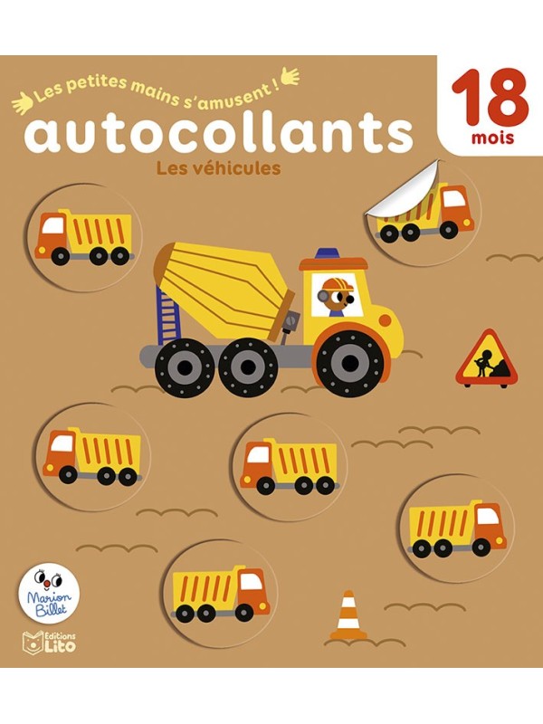 Autocollants Les petites mains s'amusent ! - Les véhicules