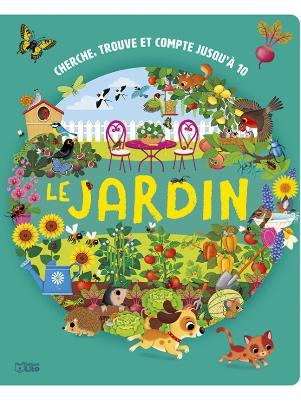 Cherche, trouve et compte jusqu'à 10 - Le jardin