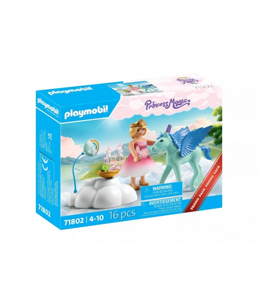 Princess magic - Princesse et poulain ailé avec nuage