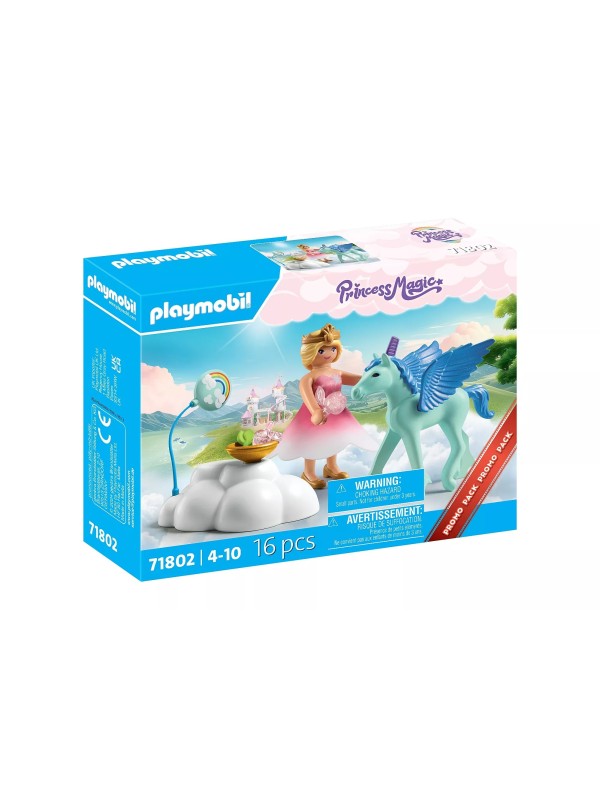Princess magic - Princesse et poulain ailé avec nuage