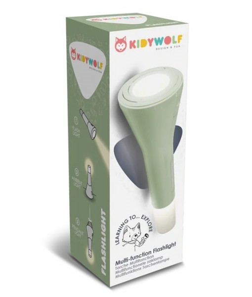 Lampe de poche multifonctions verte