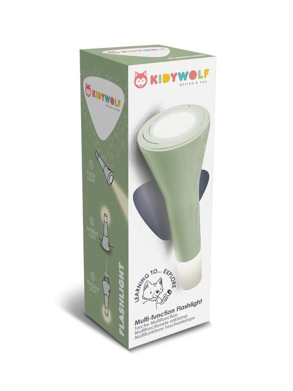 Lampe de poche multifonctions verte