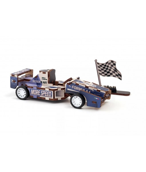 Maquette bois 3D véhicule formule 1