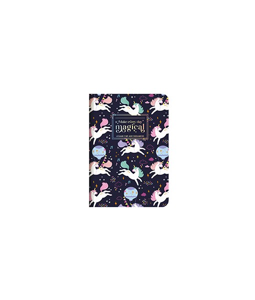 Carnet ligné A6 licorne