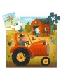 Puzzle silhouette - Le tracteur - 16 pièces