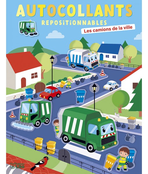 Autocollants repositionnables - Les camions de la ville