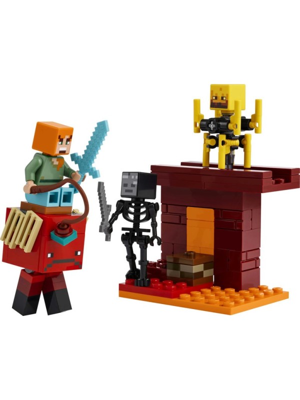 Lego minecraft - La bataille de la lave du Nether