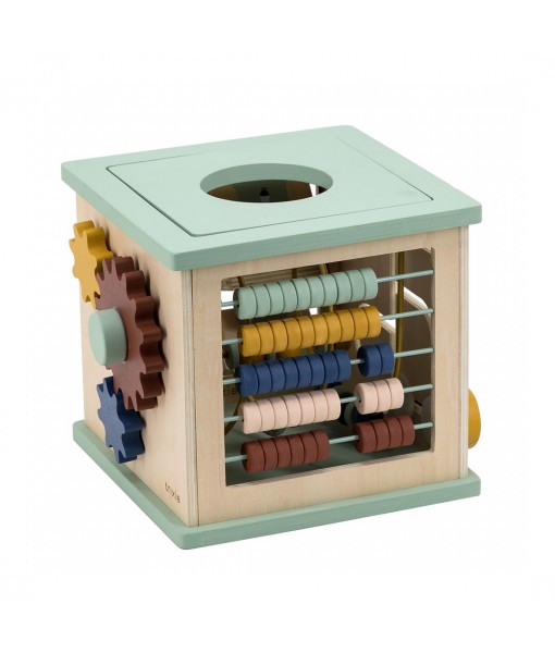 Cube d'activités 5-en-1 en bois