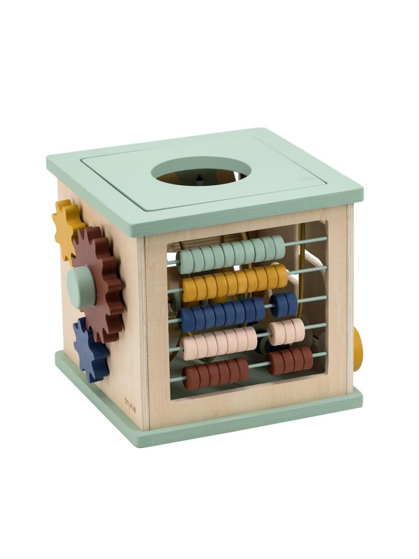 Cube d'activités 5-en-1 en bois