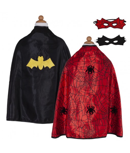 Cape réversible spider/bat - 4-7 ans