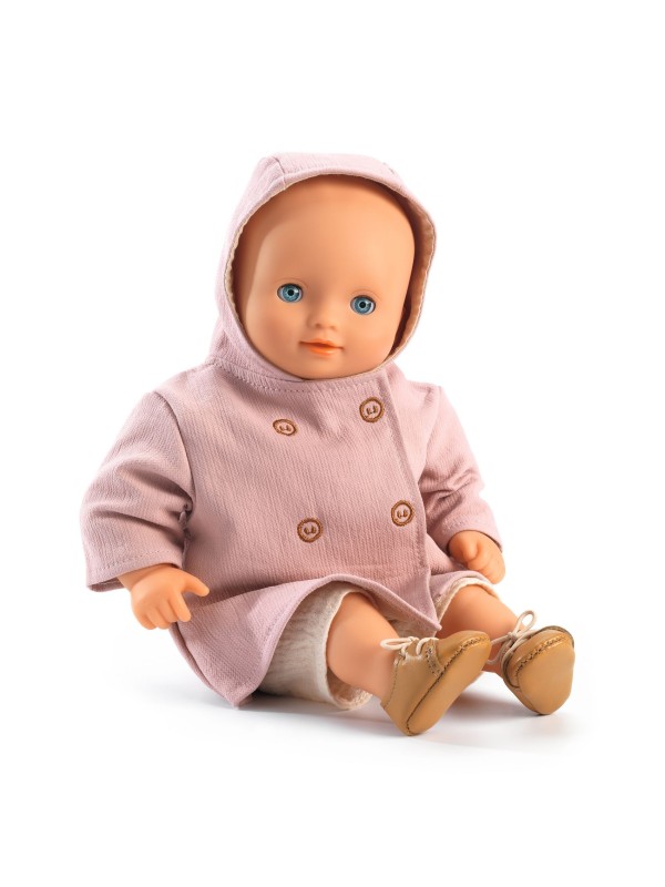 Poméa - Manteau à capuche pour poupée 28-34 cm