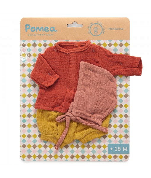 Poméa - Tenue Mandarine pour poupée 30-34 cm