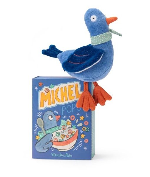 Hochet Michel le pigeon Puce & Pilou