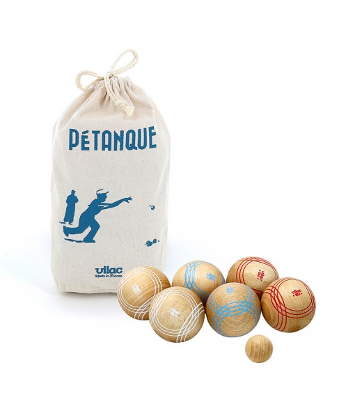 Jeu de pétanque en bois