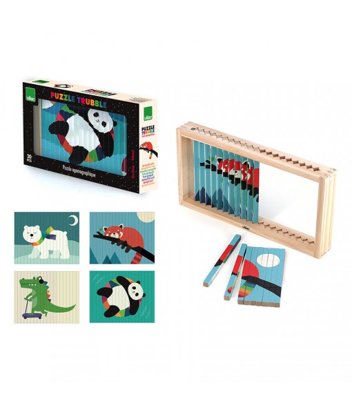 Puzzle 4 dimensions - Les animaux