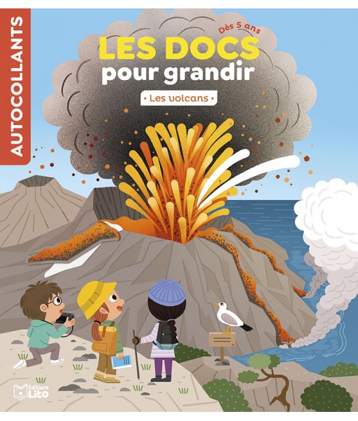 Autocollants - Les docs pour grandir - Les volcans