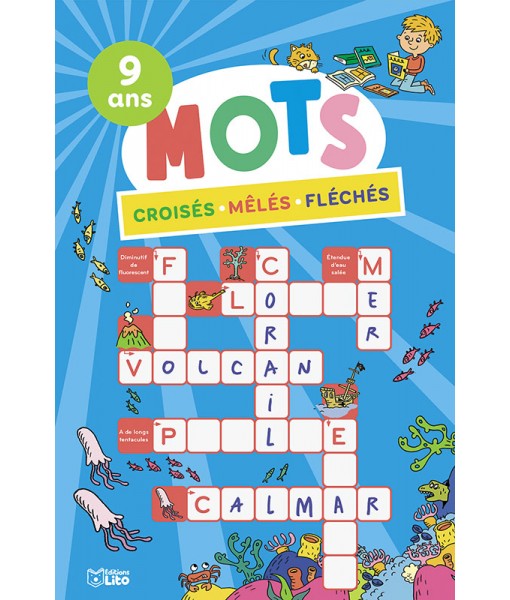 Mots croisés mêlés fléchés 9 ans