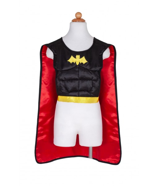 Costume super heros réversible masque et cape 4-7 ans