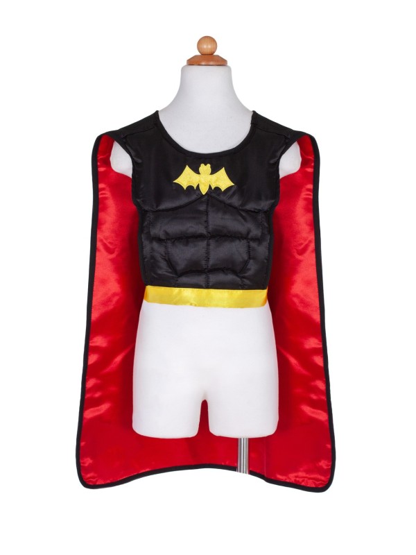 Costume super heros réversible masque et cape 4-7 ans
