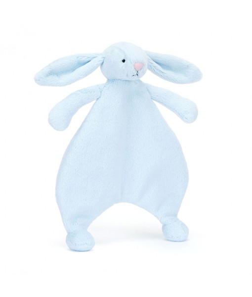 Bashful blue bunny comforter