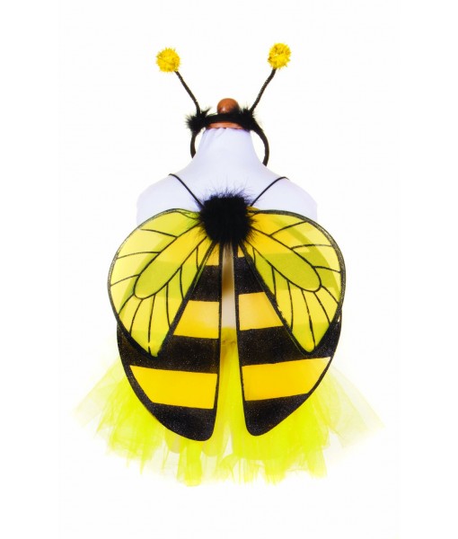 Set abeille (jupe, ailes, serre-tête) 4-6 ans