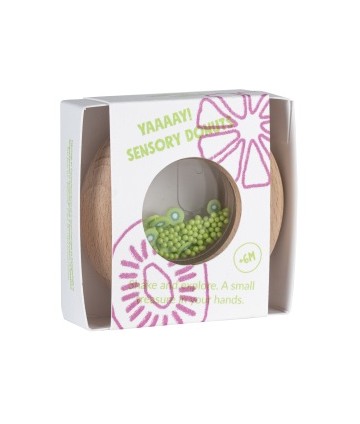 Hochet donut sensoriel kiwis