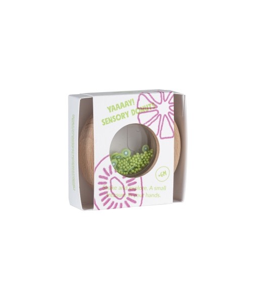 Hochet donut sensoriel kiwis