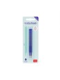 2 recharges stylo encre gel animal déco - bleu