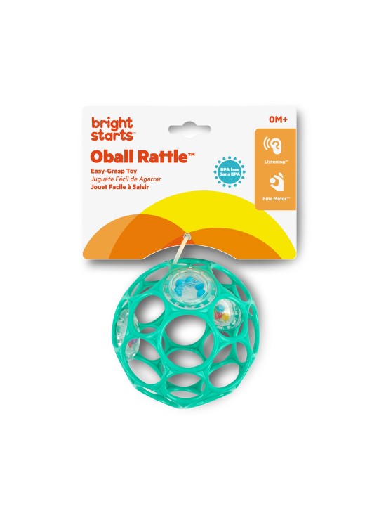 Hochet balle sensorielle vert