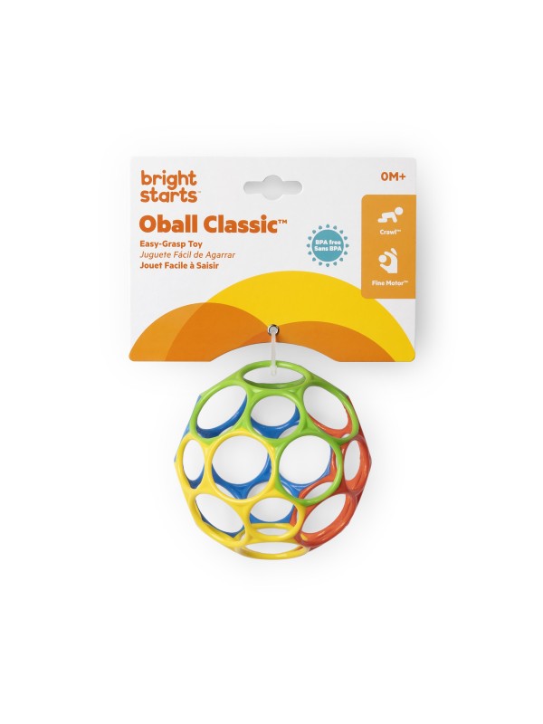 Hochet balle souple multicolore