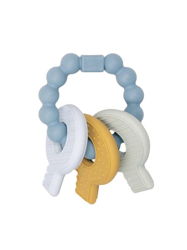 Jouet de dentition clefs bleu