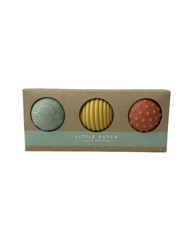 Set de 3 balles sensorielles Little farm