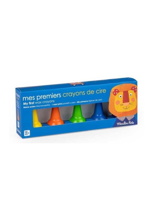 5 crayons de cire Les Popipop