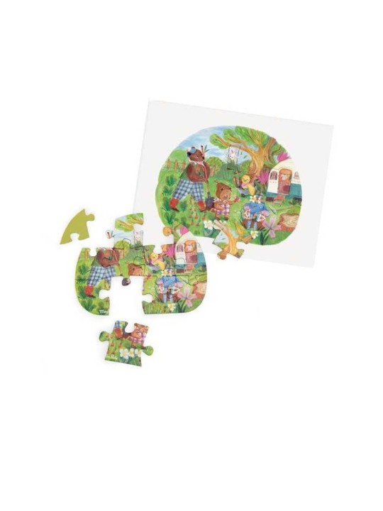 Mini puzzles Une belle journée 4x12 pièces Les Minouchkas