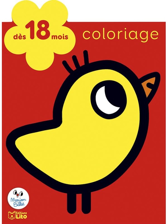 Coloriage petite fleur brillante - A la ferme