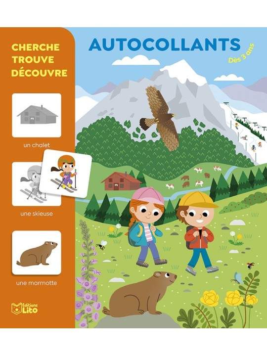 Autocollants - Cherche trouve et découvre - A la montagne