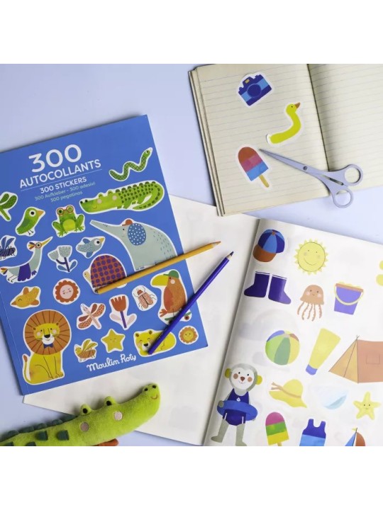 Cahier de 300 stickers Les Toupitis