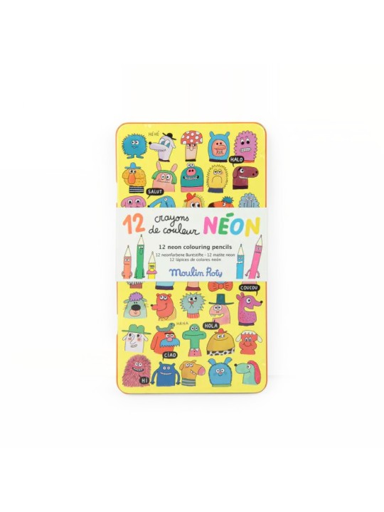 Crayons de couleur néon Les Schmouks