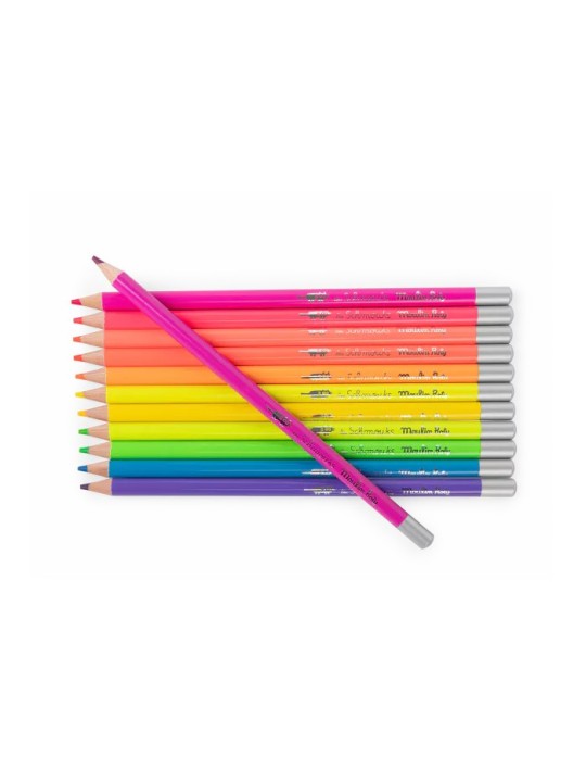 Crayons de couleur néon Les Schmouks