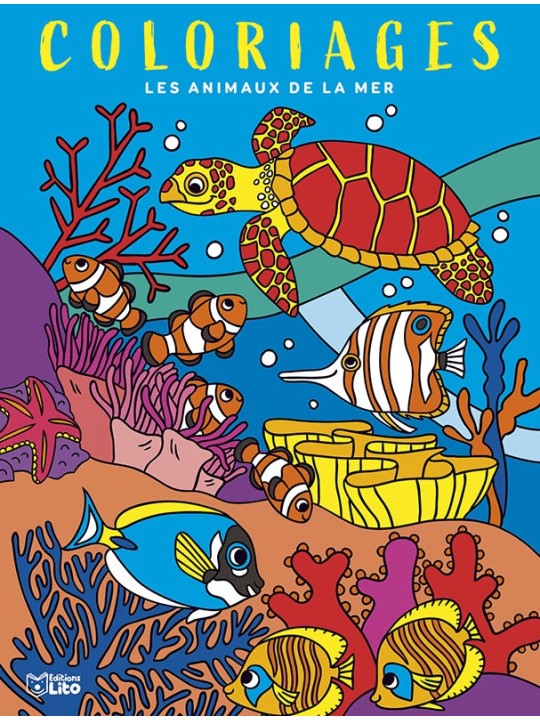 Grands coloriages - Animaux de la mer